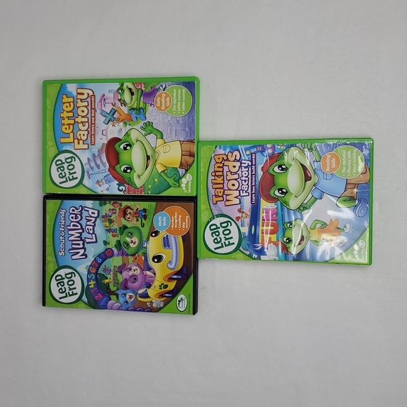 Leap Frog Early Learning Videos Educational Set of 3 DVD's Letters Numbers - Picture 1 of 8